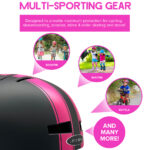 Black & Pink Stripe Helmet - Image 9