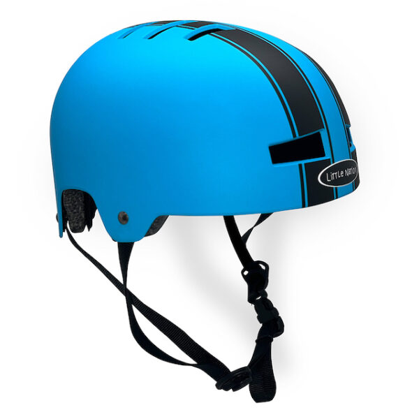 Blue & Black Stripe Helmet