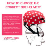 Red with White Polka Dot Helmet - Image 10