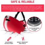 Red and White Stripe Helmet - Image 11