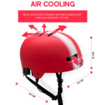 Red and White Stripe Helmet - Image 10