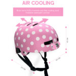 Pink Polka Dots Helmet - Image 8