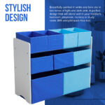 Kids Storage Organizer (non-woven fabric storage - Blue) - Image 2
