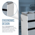 Kids Storage Organizer (non-woven fabric storage - Grey) - Image 4