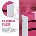 Kids Storage Organizer (non-woven fabric storage - Pink) - Image 4