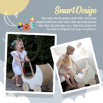 Wooden Moon Doll Pram - Image 4