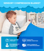 Sensory Compression Blanket Single Size (Blue) - Image 7