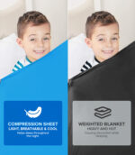 Sensory Compression Blanket Single Size (Blue) - Image 6