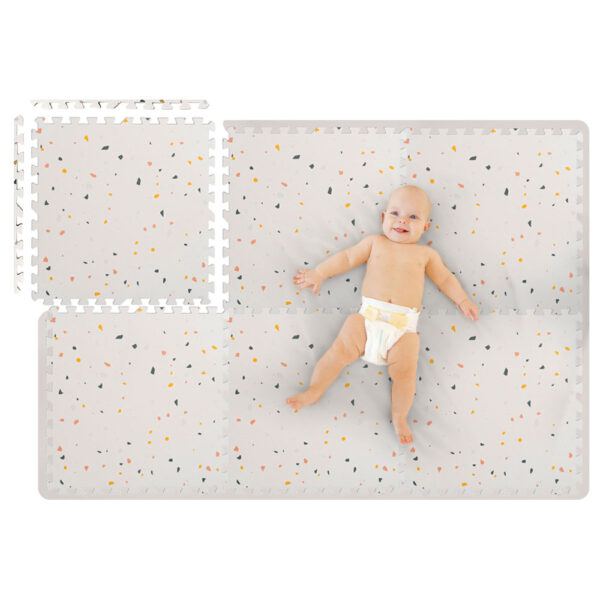 Jigsaw Puzzle Foam Play Mat 6 x 4 ft (Terrazo)