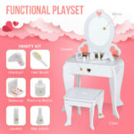 Wooden Dresser Table with Vanity Kit - Image 6