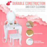 Wooden Dresser Table with Vanity Kit - Image 8