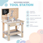 Wooden Work Bench Tool Station - Image 2