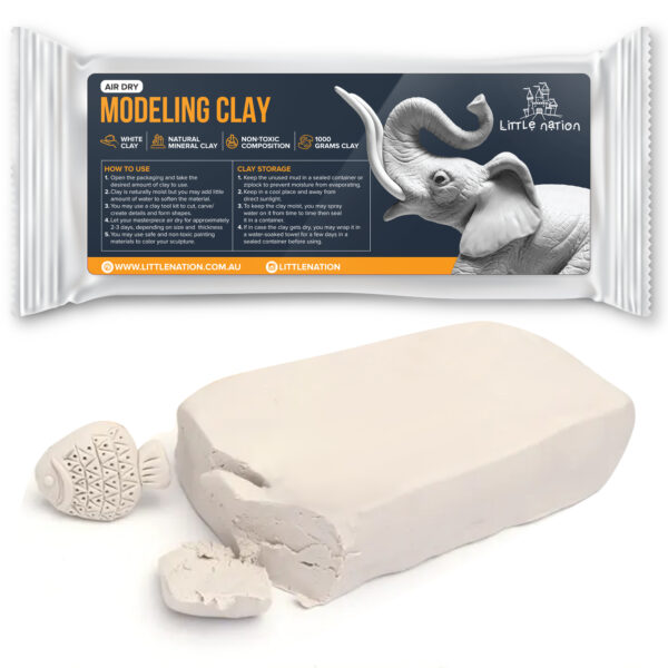 Air Dry Modeling White Clay 1000 grams