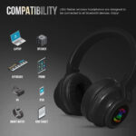 Wireless Bluetooth Headphones (95 db safety limit) BLACK - Image 6