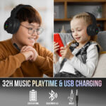 Wireless Bluetooth Headphones (95 db safety limit) BLACK - Image 7