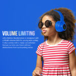 Wireless Bluetooth Headphones (95 db safety limit) BLUE - Image 4