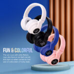 Wireless Bluetooth Headphones (95 db safety limit) BLUE - Image 10