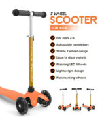 3 Wheel Scooter - Orange - Image 5