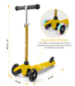 3 Wheel Scooter - Yellow - Image 6