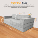 Play Couch Grand - Light Grey - Image 8