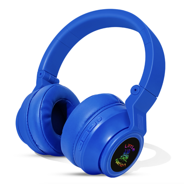 Wireless Bluetooth Headphones (95 db safety limit) BLUE