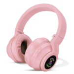 Wireless Bluetooth Headphones (95 db safety limit) PINK