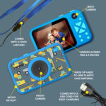 Kids Camera Blue - Cars - Image 8