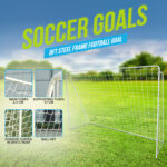 5 feet soccer goal (White) - Image 2