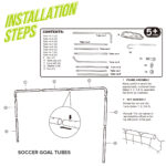 5 feet soccer goal (White) - Image 7