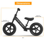 Balance Bike Aluminium - Blue - Image 9