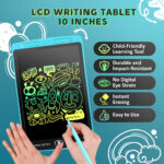 Lcd 10 Inch writing tablet - Blue - Image 2