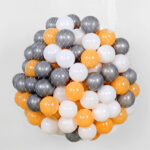 Pit Balls 200 pcs (Yellow brown, Grey, White) - Image 2