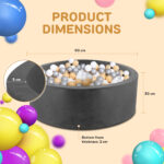 Dark Grey Foam Ball Pit Deluxe (balls not included) - Image 2