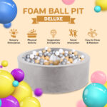 Light Grey Foam Ball Pit Deluxe (balls not included) - Image 6