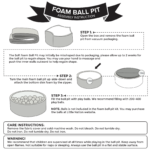 Light Grey Foam Ball Pit Deluxe (balls not included) - Image 8