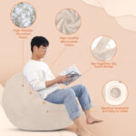 Foam Bean Bag (Beige) - Image 7