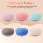 Foam Bean Bag (Beige) - Image 11