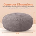 Foam Bean Bag (Grey) - Image 6