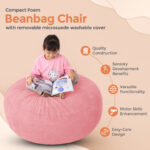 Foam Bean Bag (Pink) - Image 5
