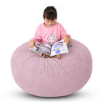 Foam Bean Bag (Light Mauve) - Image 2
