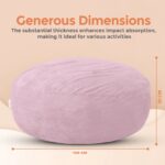 Foam Bean Bag (Light Mauve) - Image 6