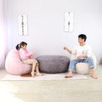 Foam Bean Bag (Beige) - Image 4