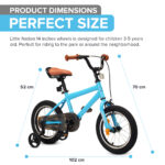 Little Nation 14" Pedal Bike – Blue, Black - Image 5