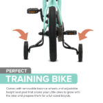 Little Nation 14" Pedal Bike – Green, Black - Image 6