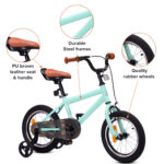 Little Nation 14" Pedal Bike – Green, Black - Image 7