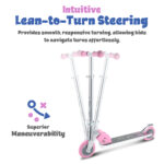 Folding Kids Scooter - Pink - Image 8