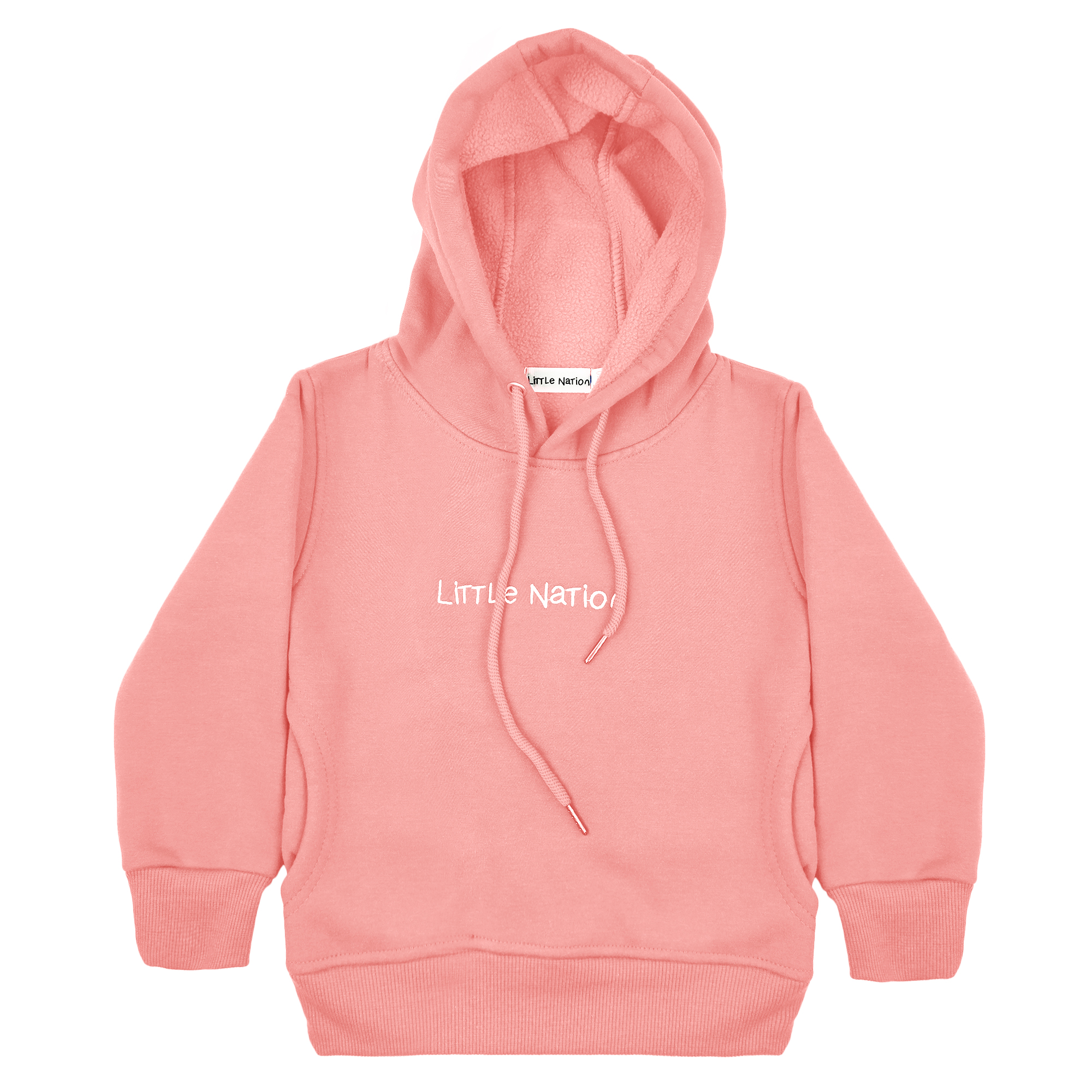 Hoodie Pink 1 Little Nation Hoodie (Peachy Pink) - Image 1