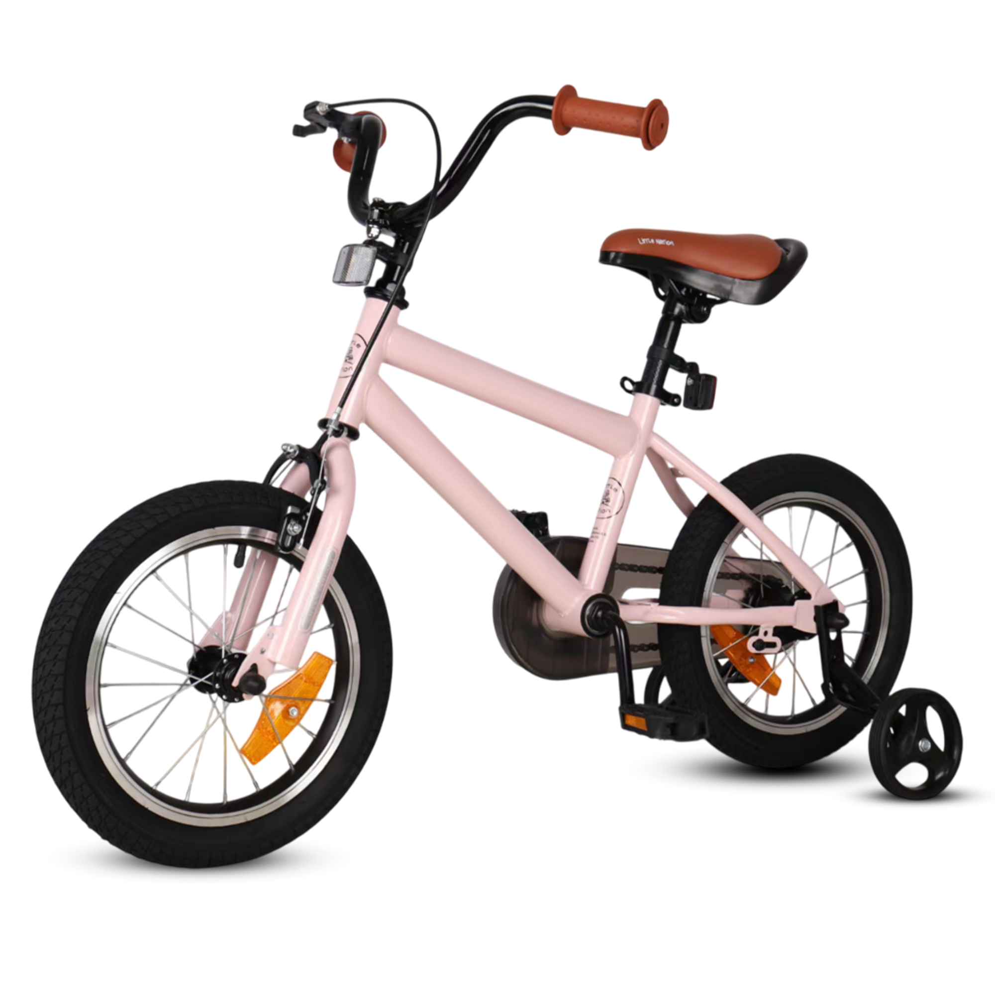 14 inches Bike Pink Black body Black weeks_3 14 inch pedal - pink black tire - Image 1