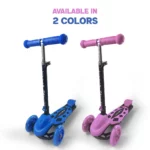 Folding 3 Wheel Scooter - Pink - Image 8